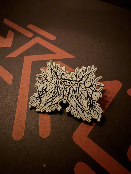 ERRATA Death Metal Logo Pin